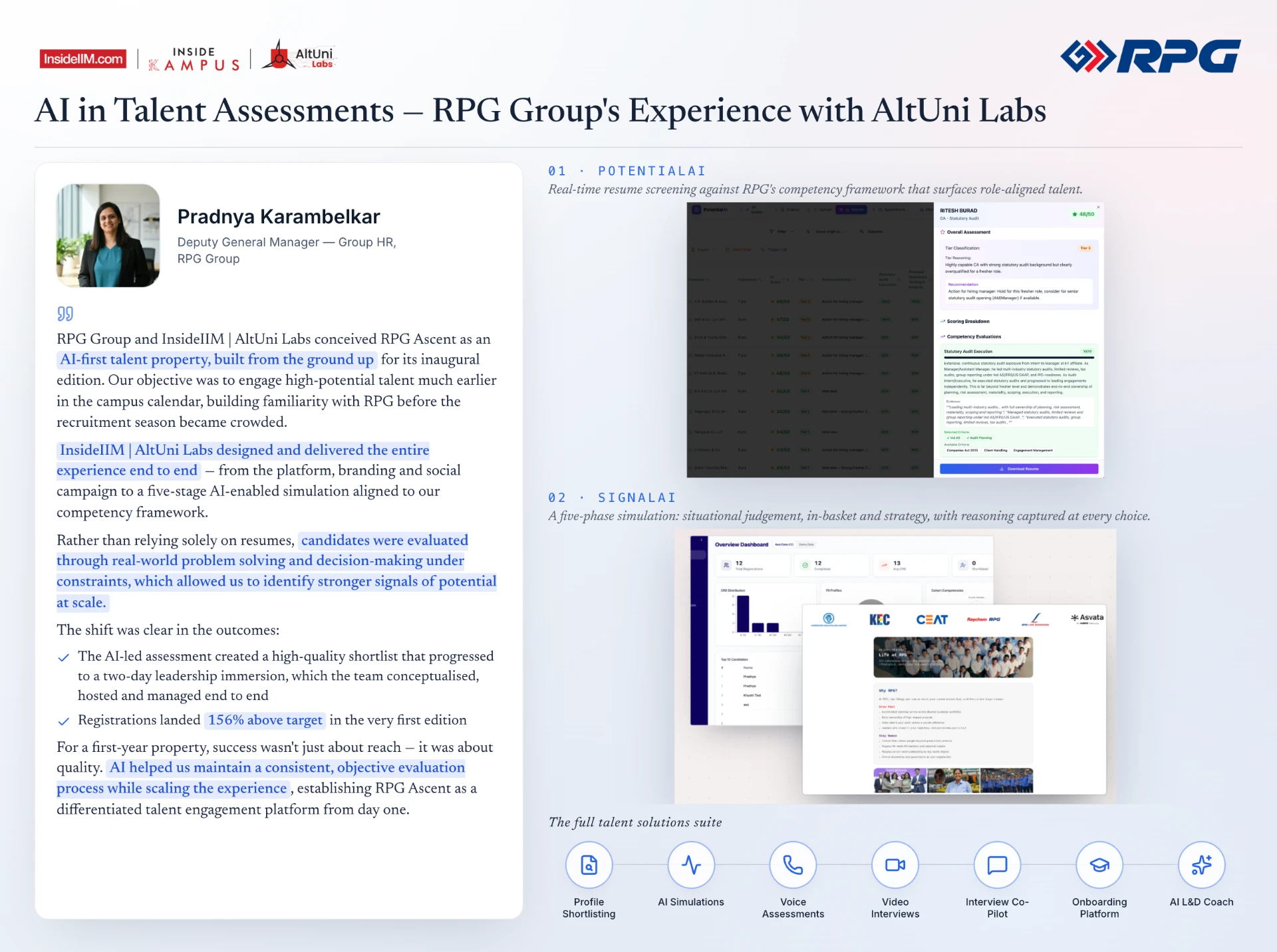 AI in talent assessments: RPG Group's experience with AltUni Labs across PotentialAI and SignalAI